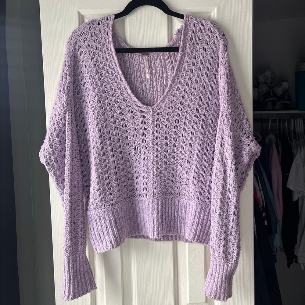 Free People Lavender M Sweater